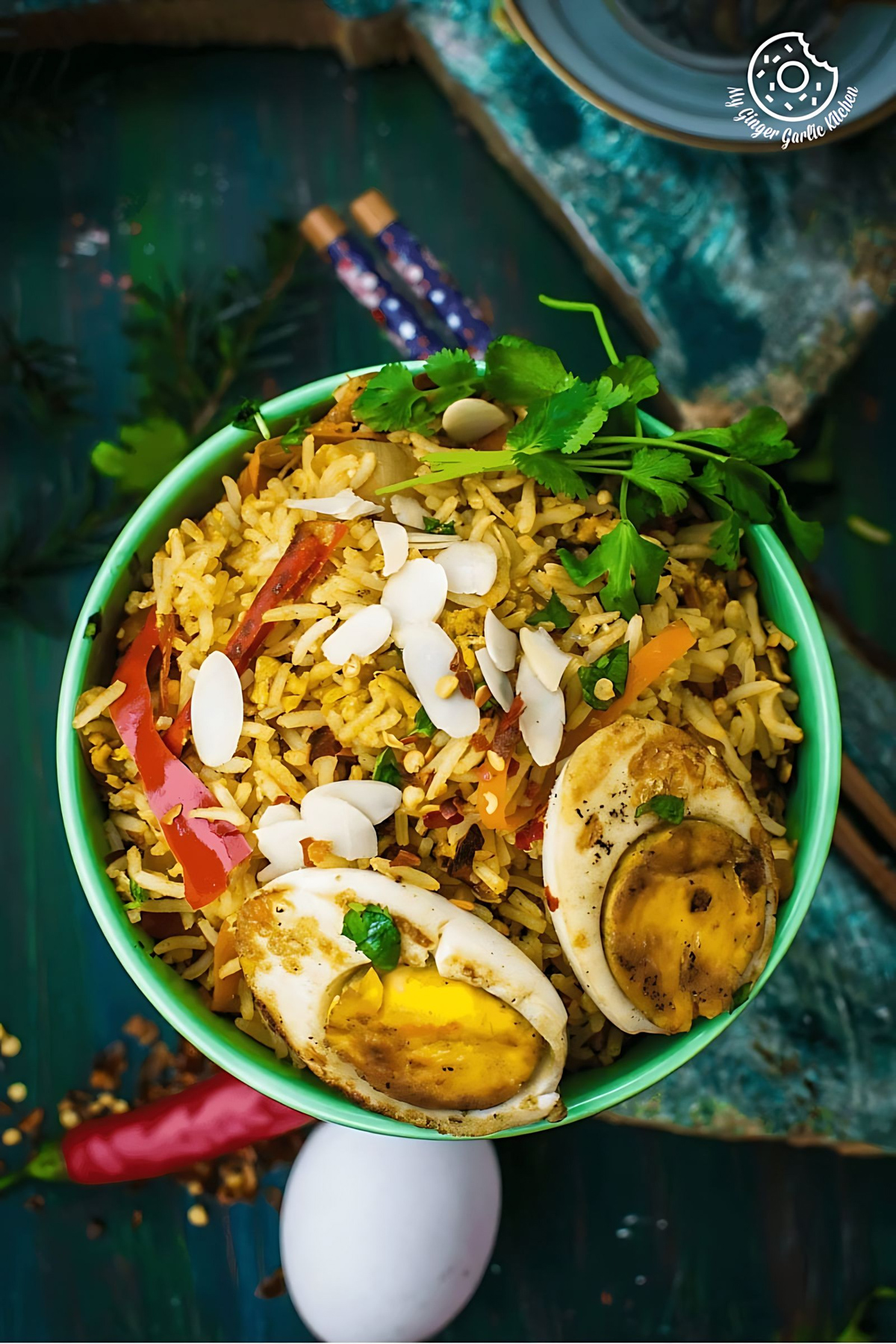 Image of Indian Style Triple Egg Fried Rice Recipe