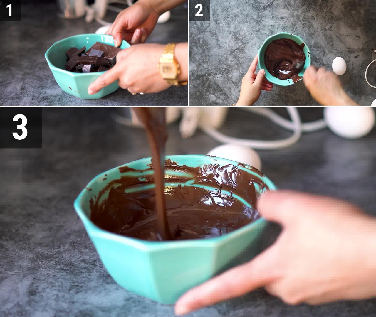 Image of the cooking step-1-2 for 2 Ingredient Chocolate Muffins
