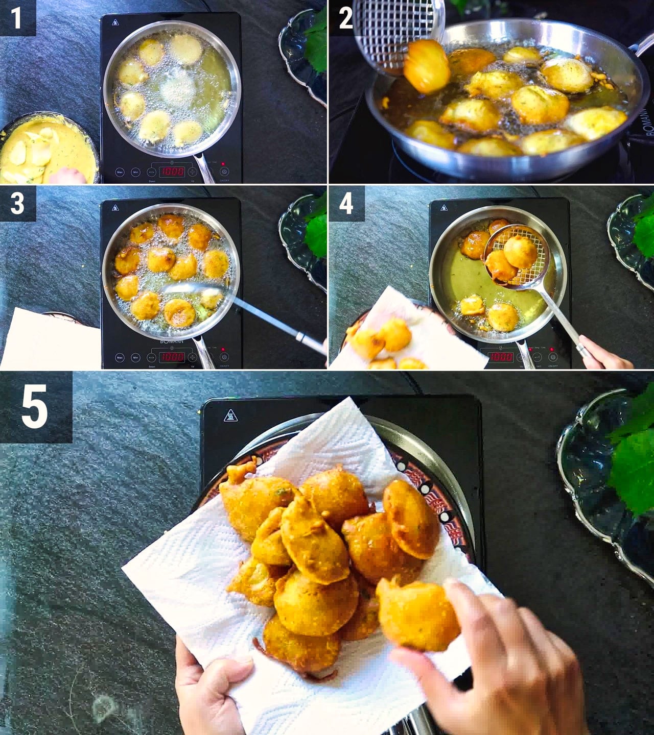 Image of the cooking step-1-5 for Aloo Pakora