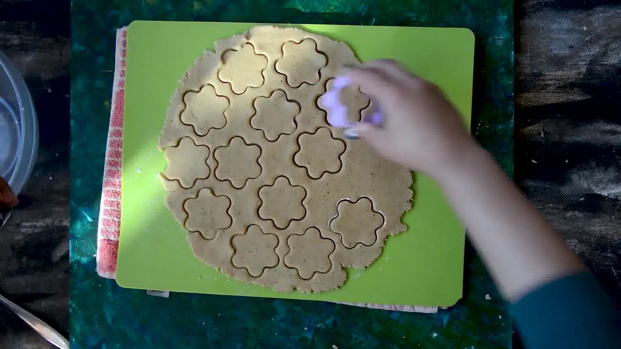Image of the cooking step-1-7 for Atta Biscuits - Whole Wheat Indian Cookies Recipe