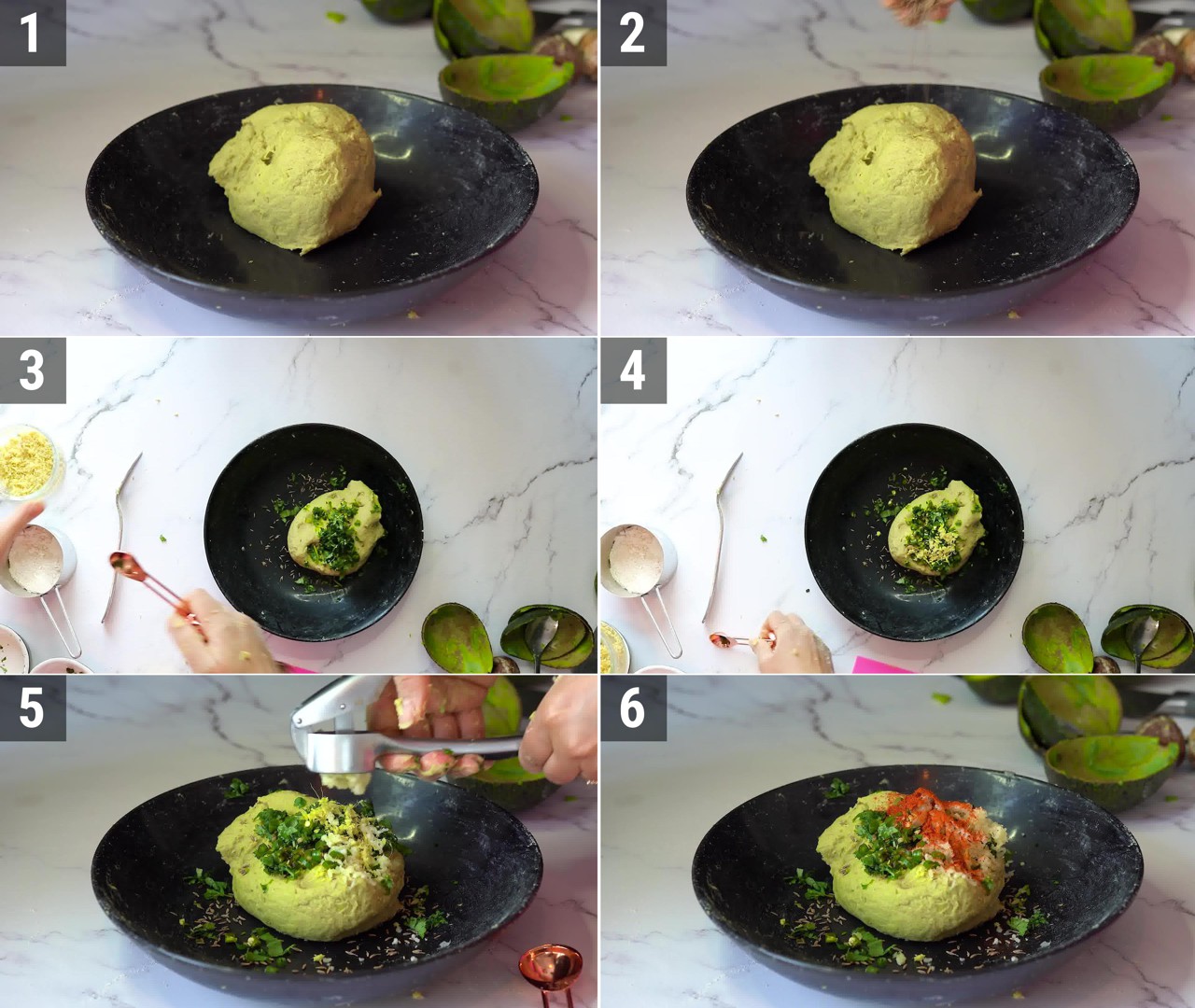 Image of the cooking step-2-1 for Avocado Paratha + Avocado Roti
