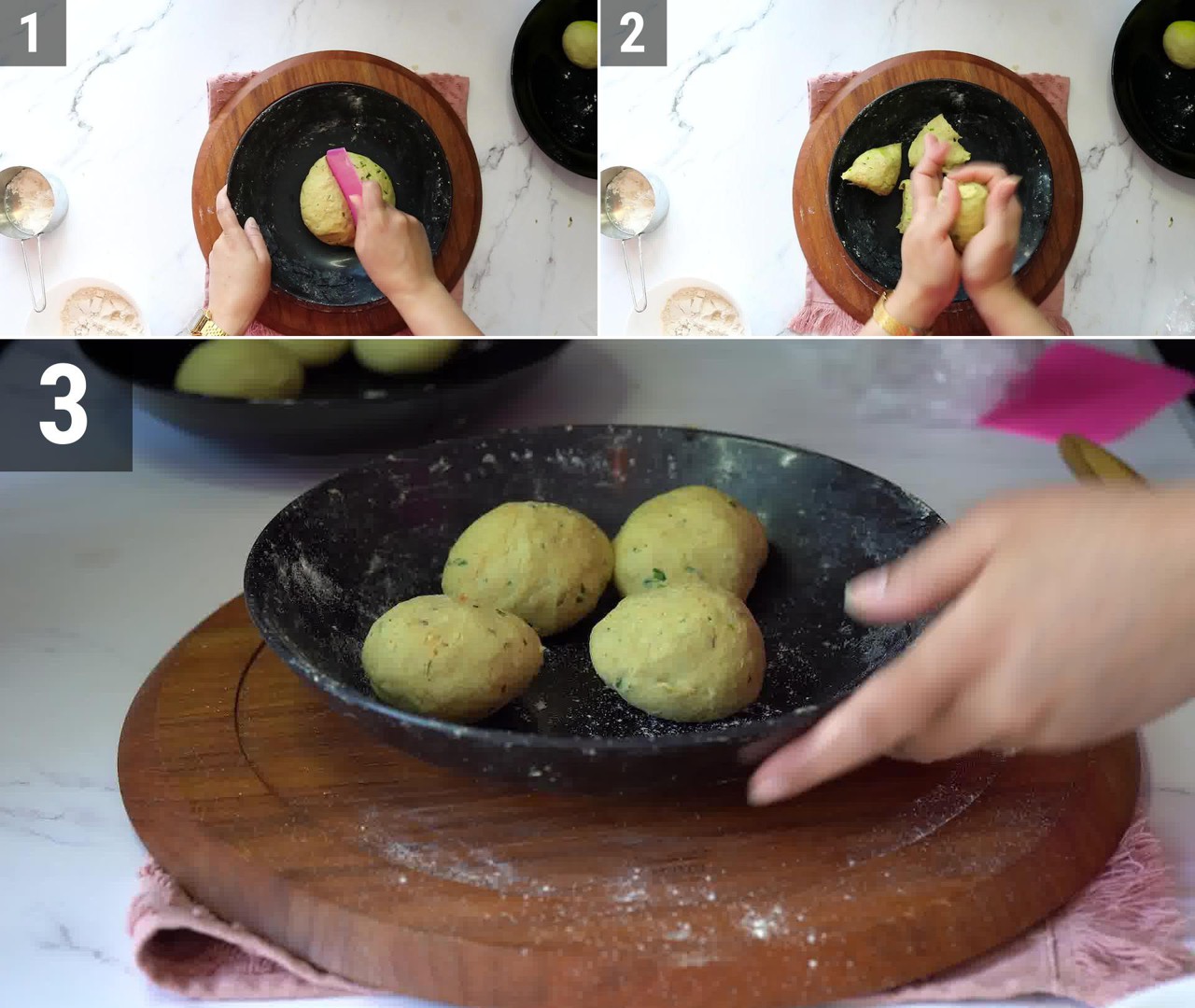 Image of the cooking step-4-1 for Avocado Paratha + Avocado Roti