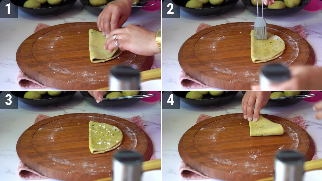 Image of the cooking step-4-3 for Avocado Paratha + Avocado Roti