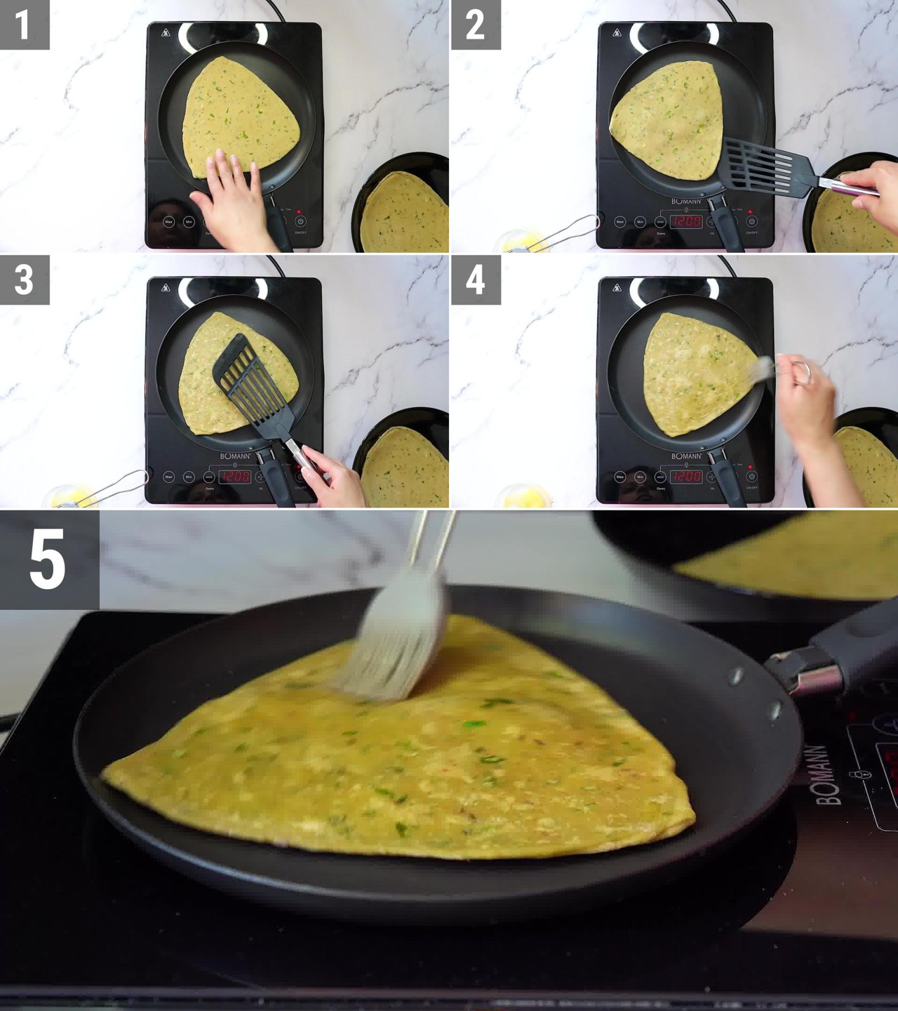 Image of the cooking step-4-5 for Avocado Paratha + Avocado Roti