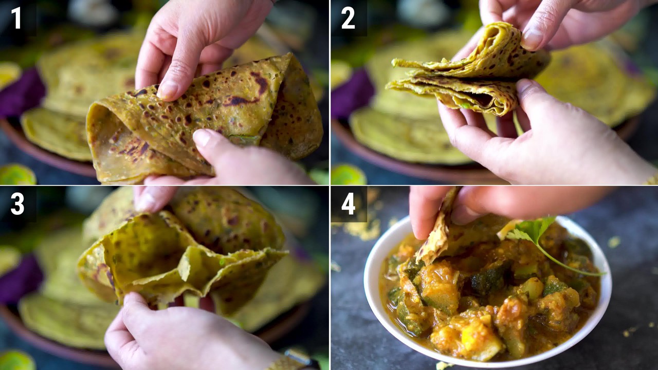 Image of the cooking step-4-8 for Avocado Paratha + Avocado Roti