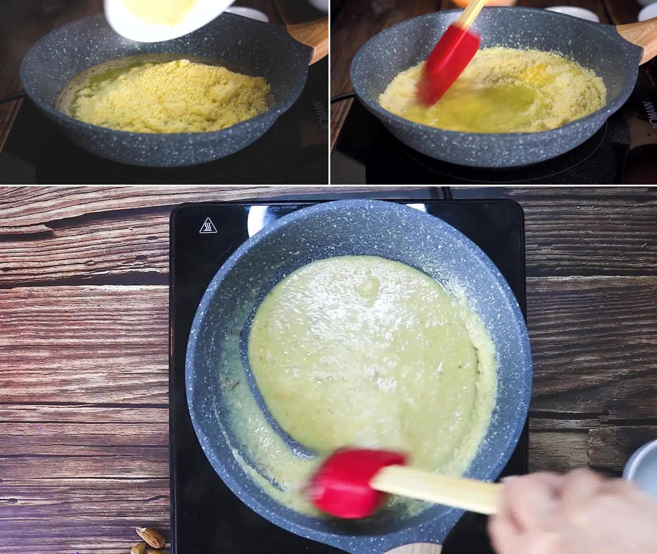 Image of the cooking step-3-4 for Badam Burfi Recipe