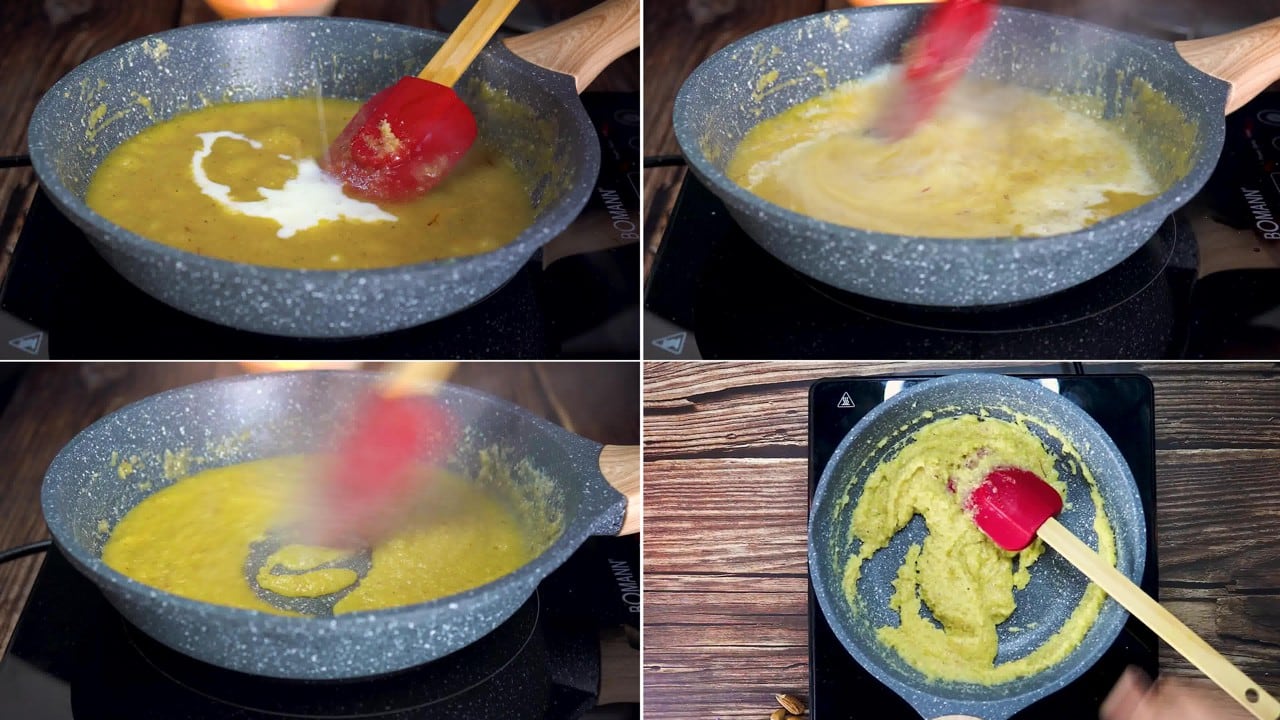Image of the cooking step-3-6 for Badam Burfi Recipe