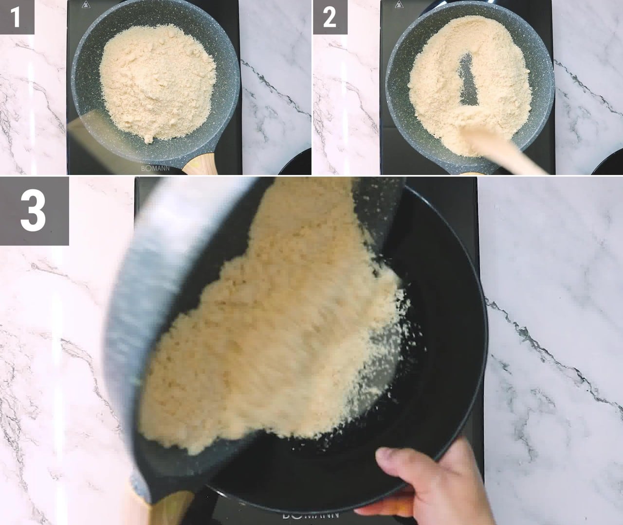 Image of the cooking step-3-1 for Badam Ladoo