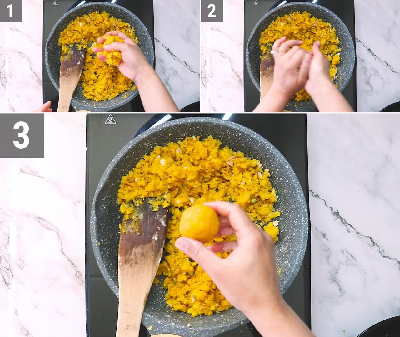 Image of the cooking step-4-4 for Badam Ladoo