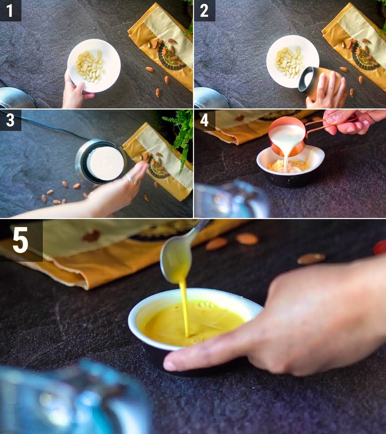 Image of the cooking step-1-1 for Badam Milkshake