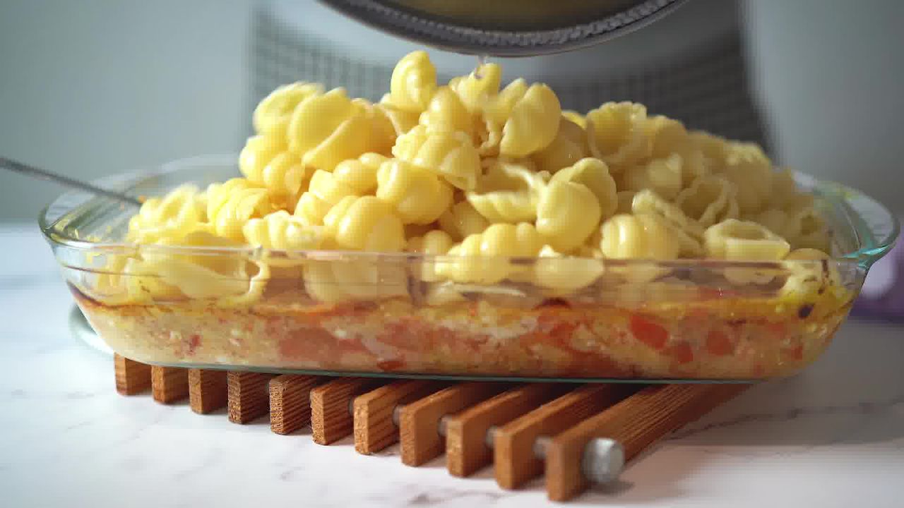Image of the cooking step-1-13 for Baked Feta Pasta Recipe 