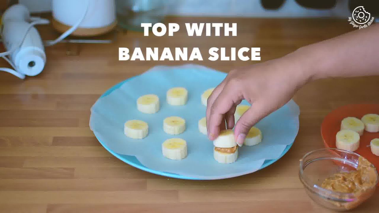 Image of the cooking step-1-3 for Banana Peanut Butter Chocolate Bites