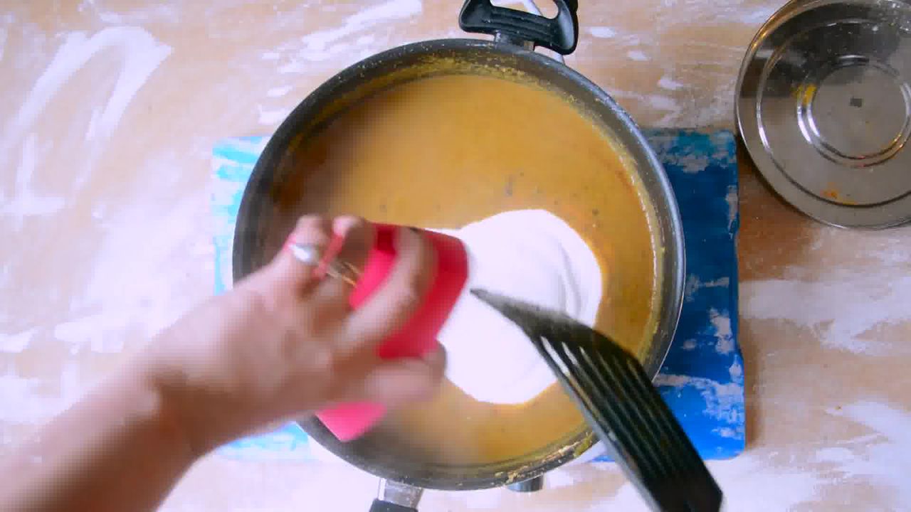 Image of the cooking step-2-6 for Rajasthani Gatta Curry Recipe - Besan Ke Gatte Ki Sabzi