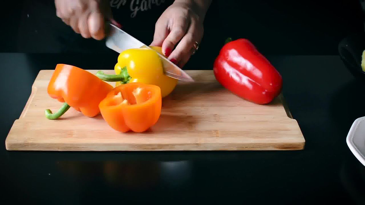 Image of the cooking step-1-1 for Bharwa Shimla Mirch - Potato Stuffed Bell Peppers