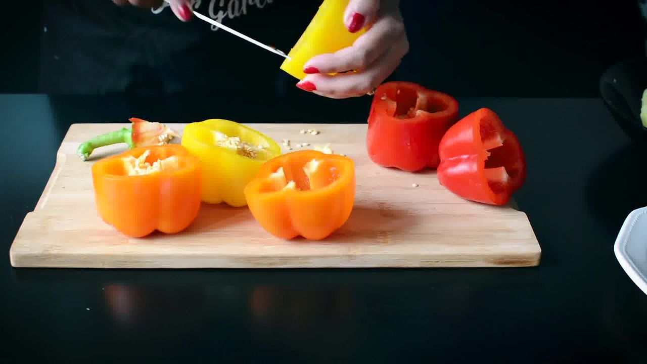 Image of the cooking step-1-2 for Bharwa Shimla Mirch - Potato Stuffed Bell Peppers
