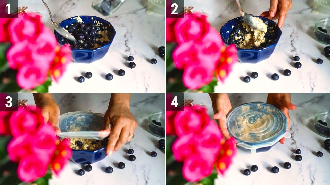Image of the cooking step-1-2 for Blueberry Overnight Oats