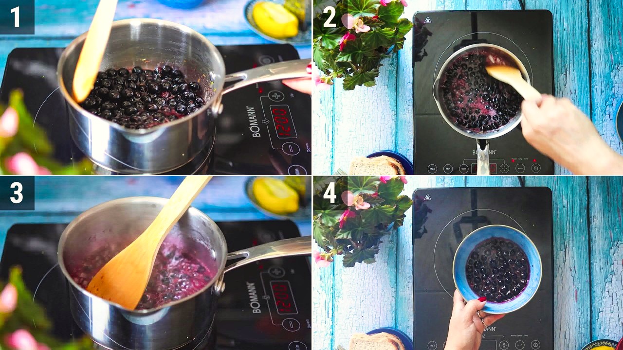 Image of the cooking step-1-2 for Blueberry Toast