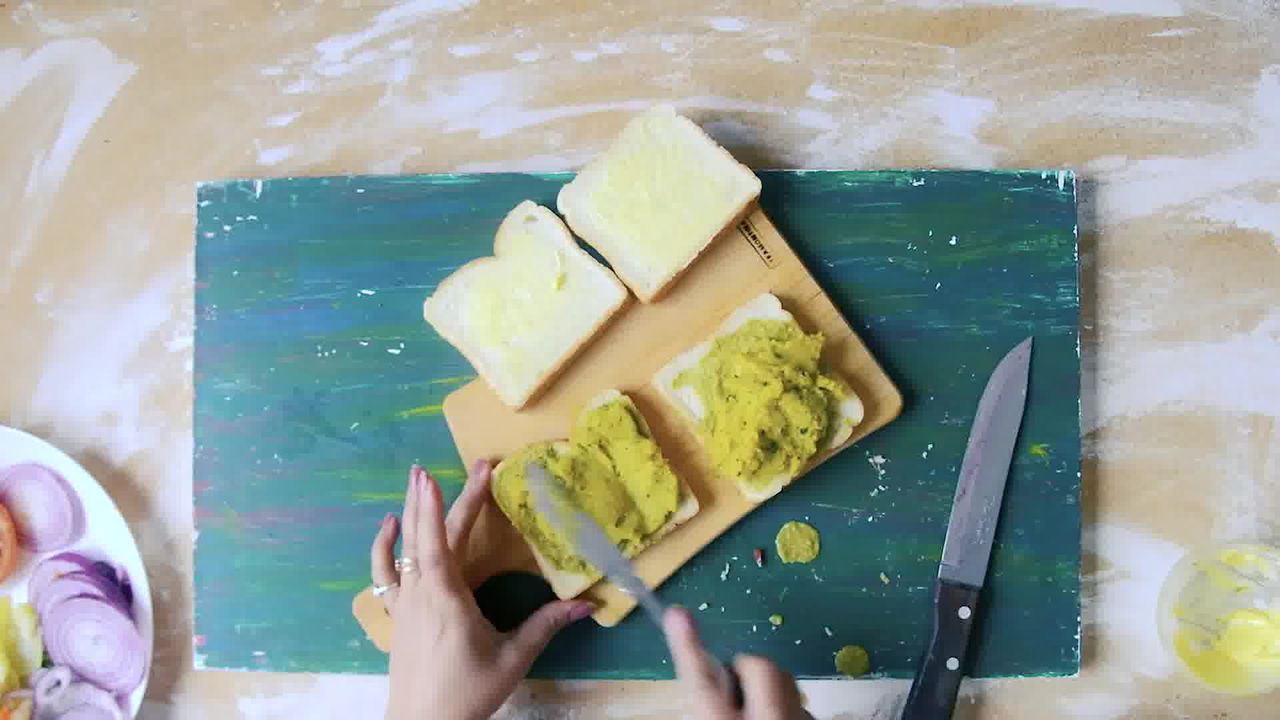 Image of the cooking step-3-3 for Bombay Masala Toast - How to Make Masala Toast 