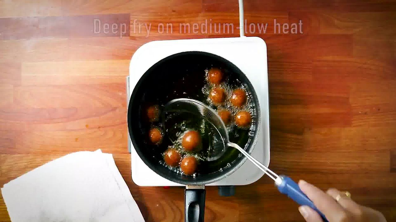 Image of the cooking step-3-5 for Bread Gulab Jamun Recipe - Instant Bread Gulaab Jamun