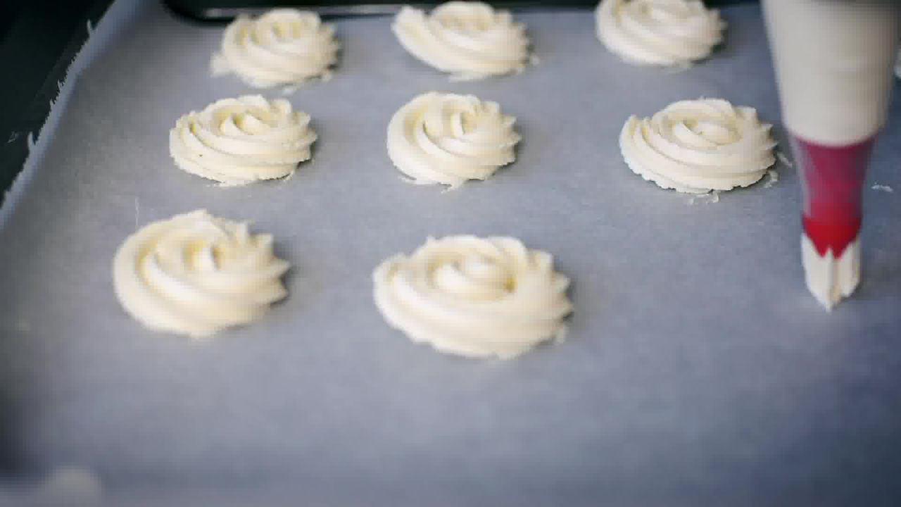 Image of the cooking step-1-9 for Butter Cookies - Eggless Butter Biscuit - Piped Cookies