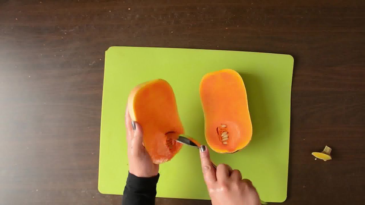 Image of the cooking step-1-1 for Butternut Spaghetti Squash Pineapple Bean Boats