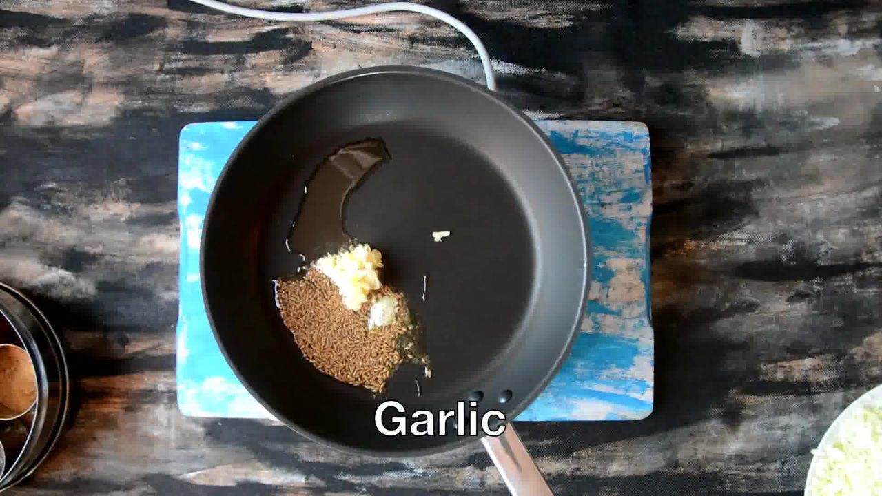 Image of the cooking step-1-3 for Cabbage Peas Stuffed Paratha - Patta Gobi Ka Paratha