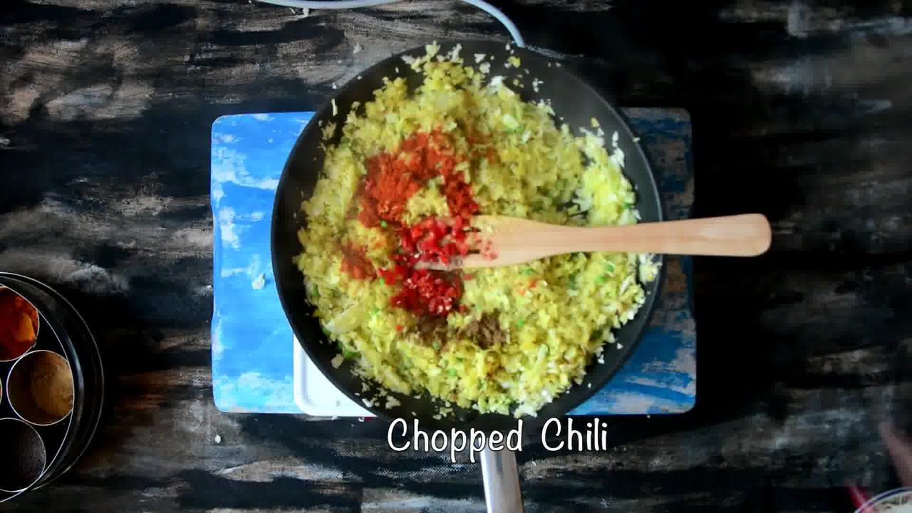 Image of the cooking step-1-7 for Cabbage Peas Stuffed Paratha - Patta Gobi Ka Paratha