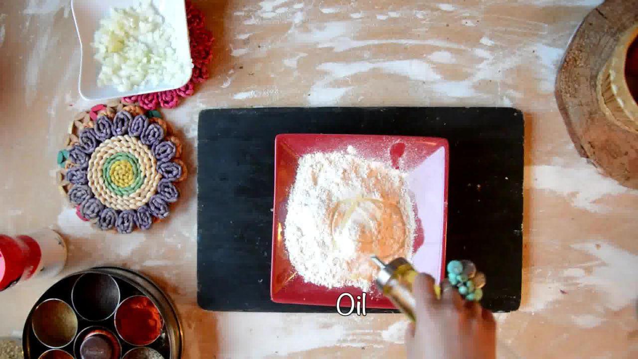 Image of the cooking step-2-1 for Cabbage Peas Stuffed Paratha - Patta Gobi Ka Paratha