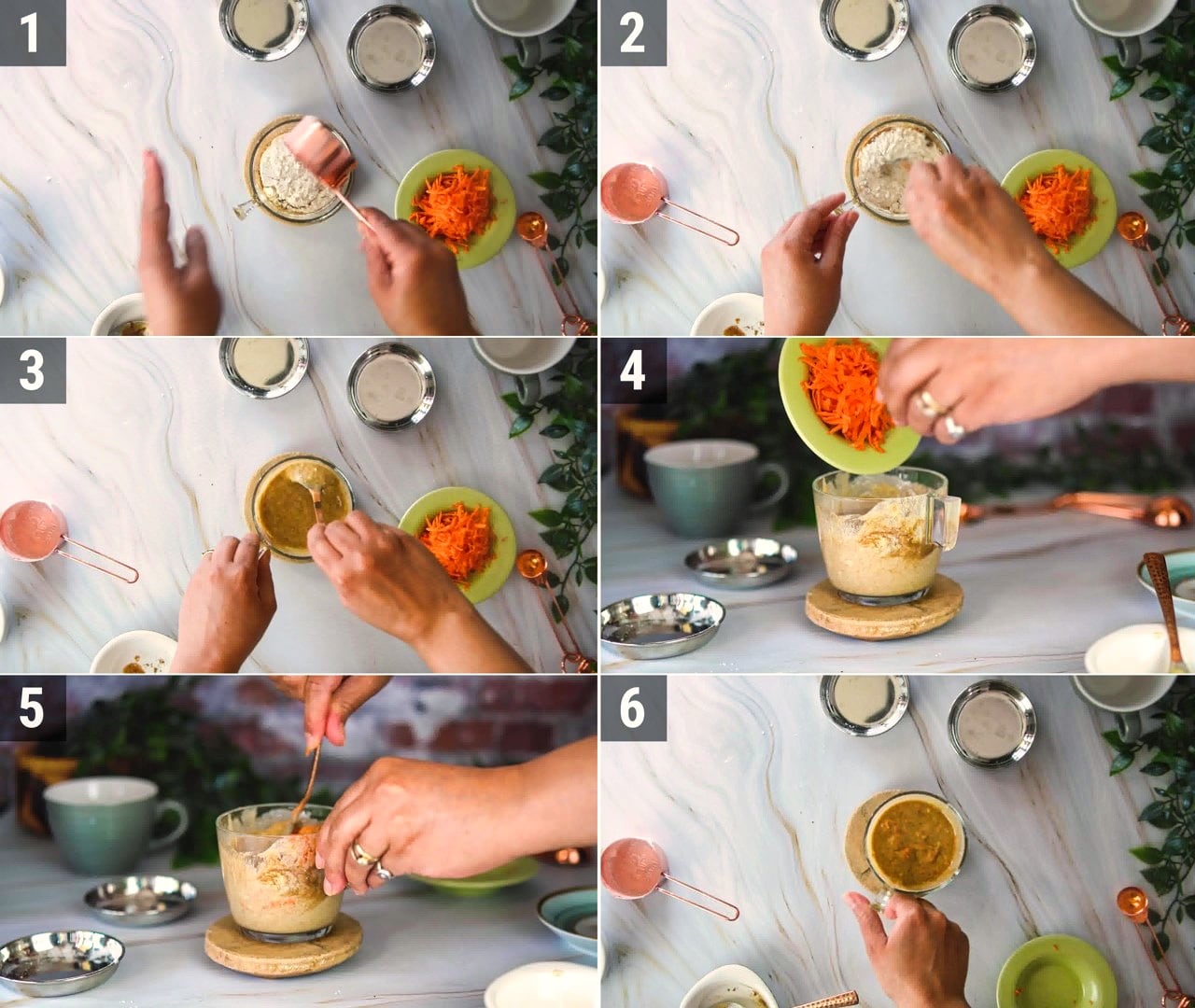 Image of the cooking step-1-2 for Carrot Cake Mug Cake