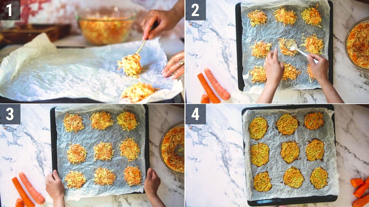 Image of the cooking step-1-3 for Carrot Cheese Chips