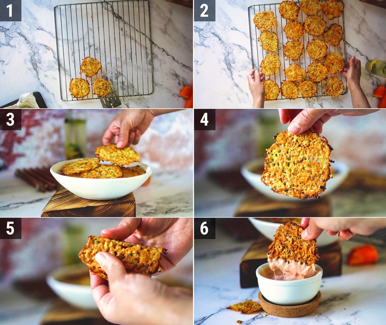 Image of the cooking step-1-4 for Carrot Cheese Chips