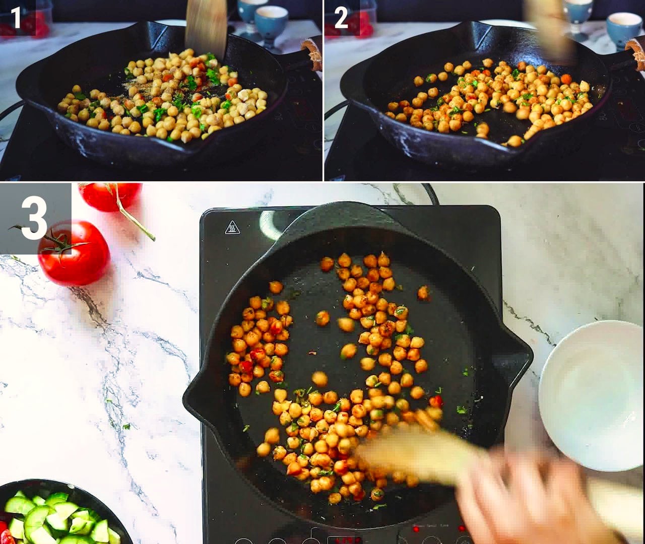 Image of the cooking step-1-5 for Chickpea Salad