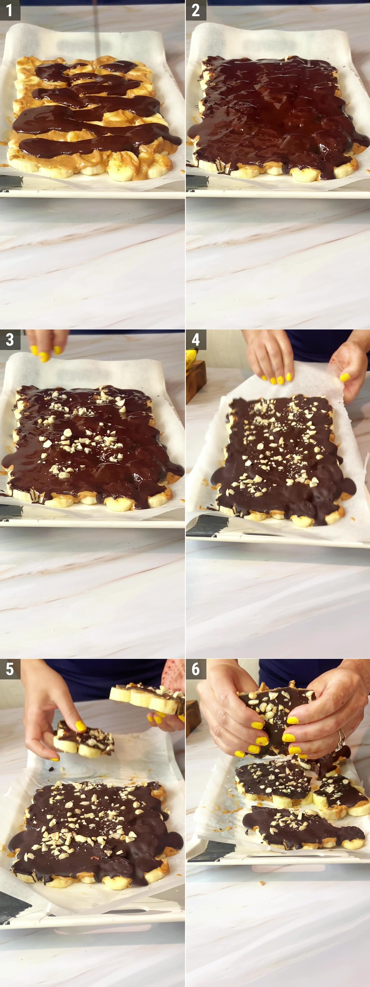 Image of the cooking step-1-3 for Chocolate Banana Bark