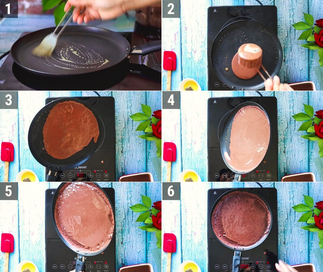 Image of the cooking step-1-3 for Chocolate Crepes
