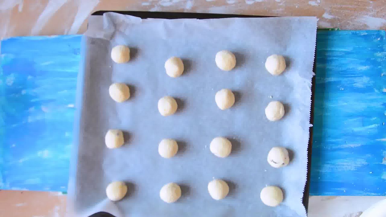 Image of the cooking step-1-5 for Chocolate Dipped Shortbread Cranberry Cookies