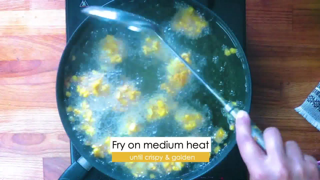 Image of the cooking step-2-3 for Corn Pakora - Quick and Easy Corn Fritters