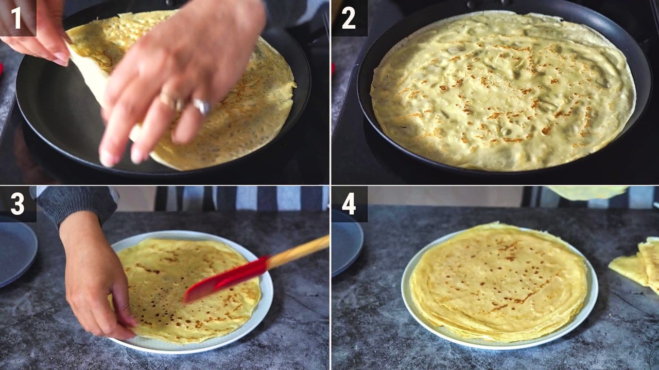 Image of the cooking step-1-7 for Crepes Recipe