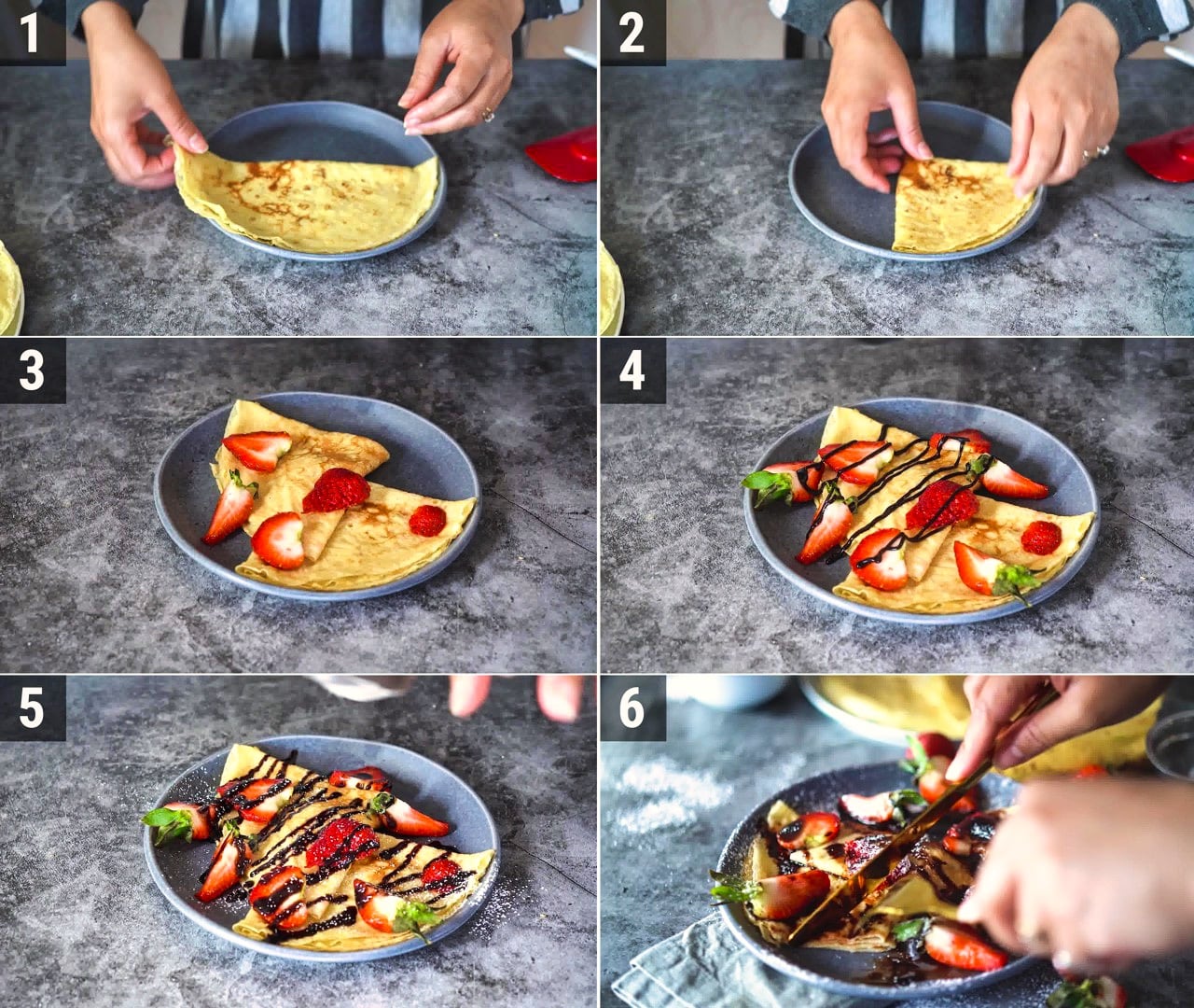 Image of the cooking step-1-8 for Crepes Recipe