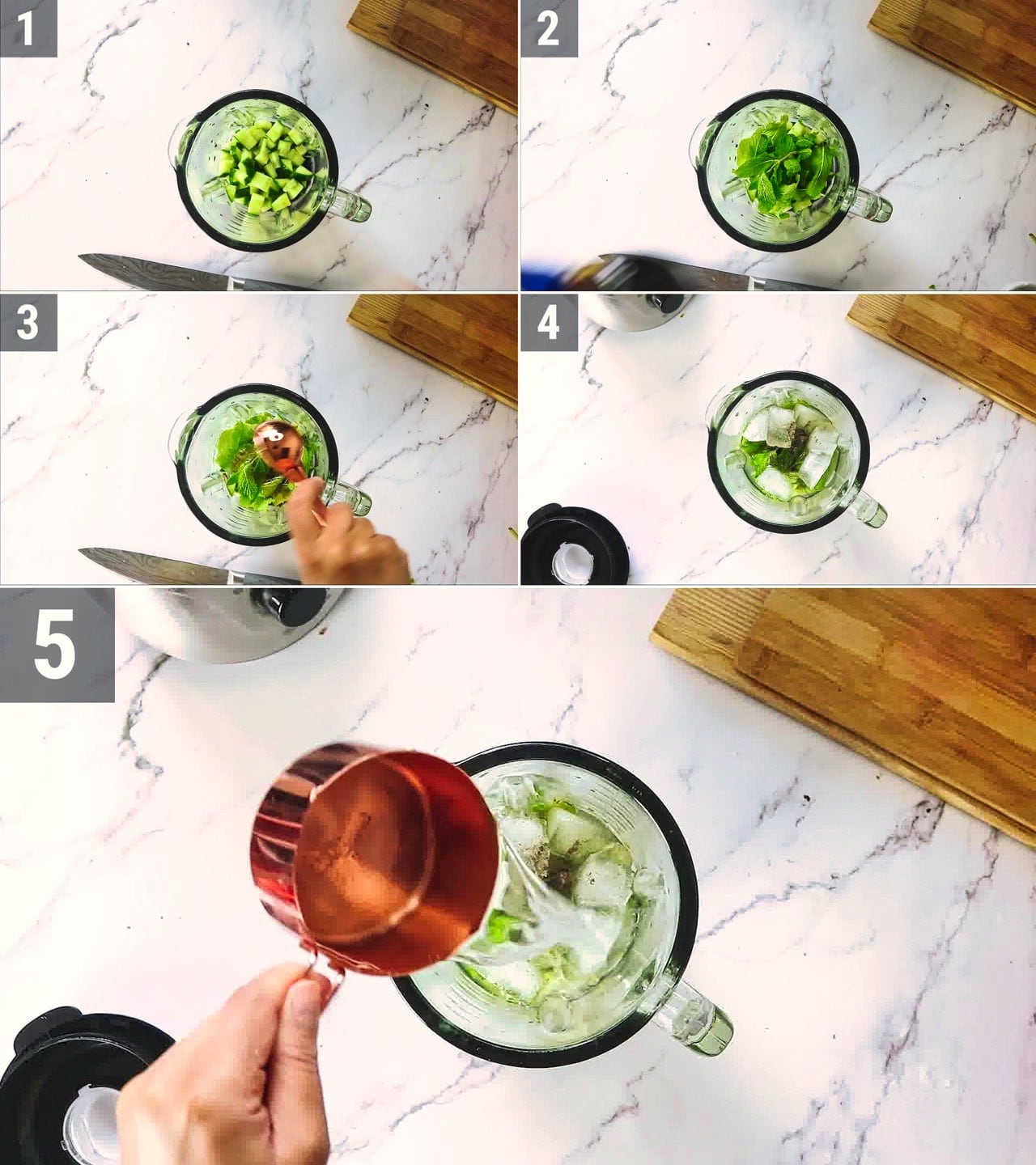 Image of the cooking step-1-2 for Cucumber Cooler