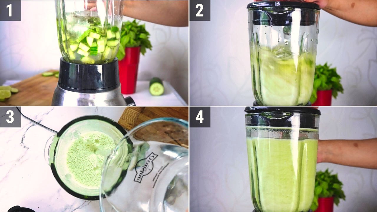 Image of the cooking step-1-3 for Cucumber Cooler