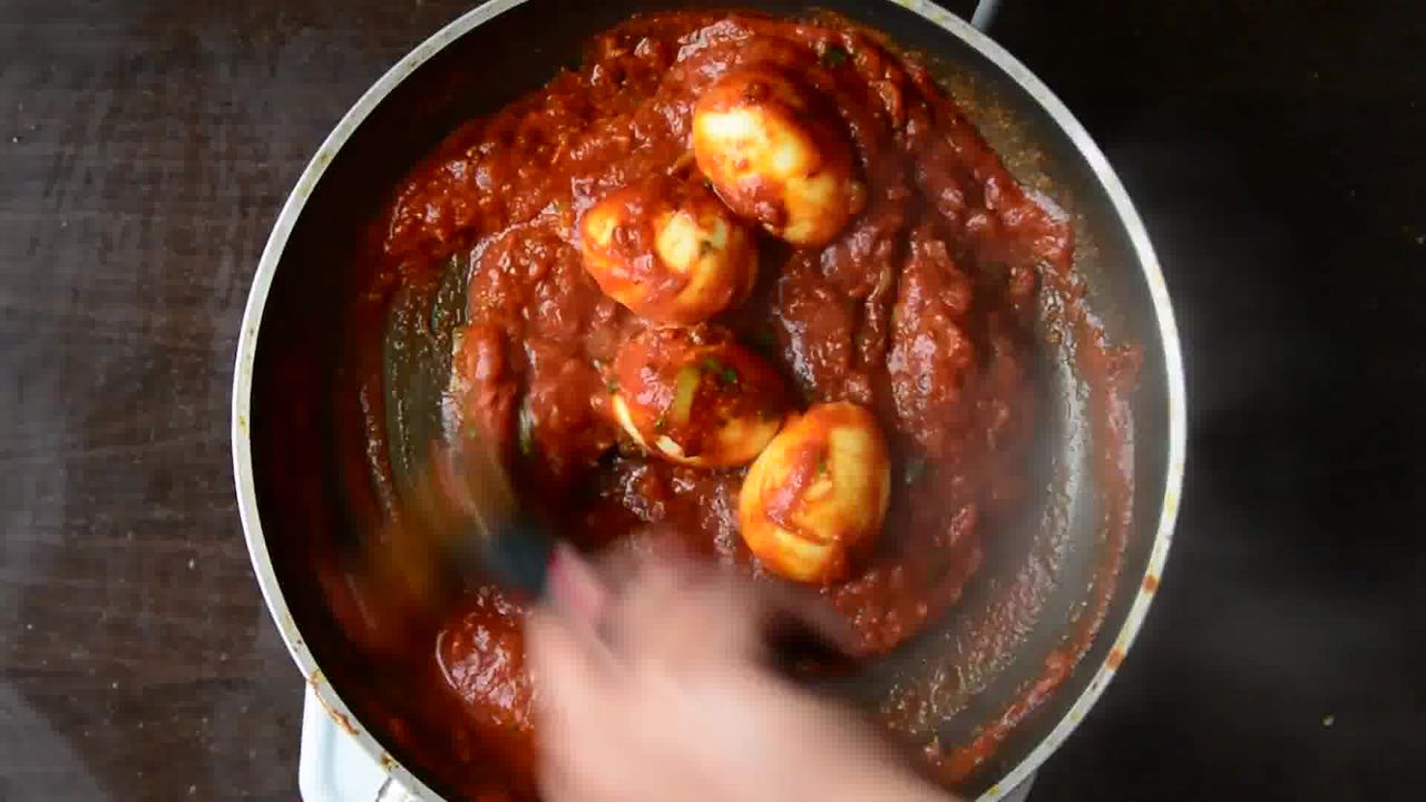 Image of the cooking step-1-13 for Easy Egg Curry - Dhaba Style Anda Curry