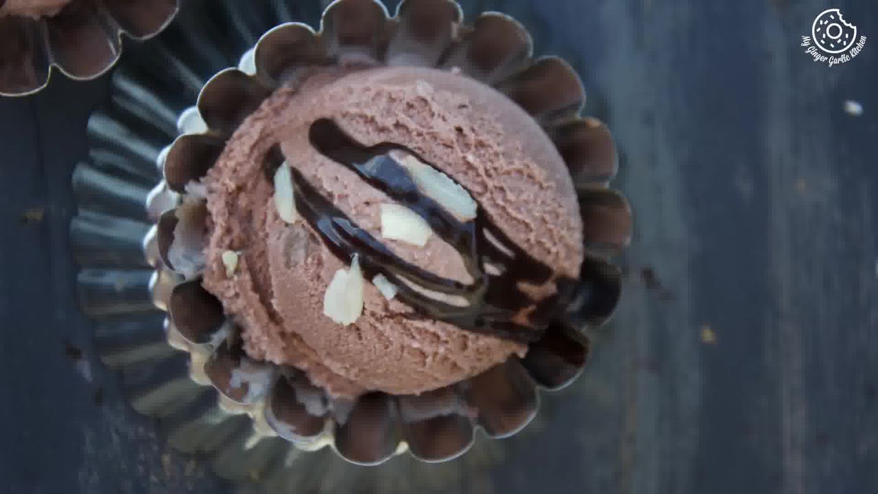 Image of the cooking step-1-12 for Eggless Chocolate Hazelnut Ice Cream