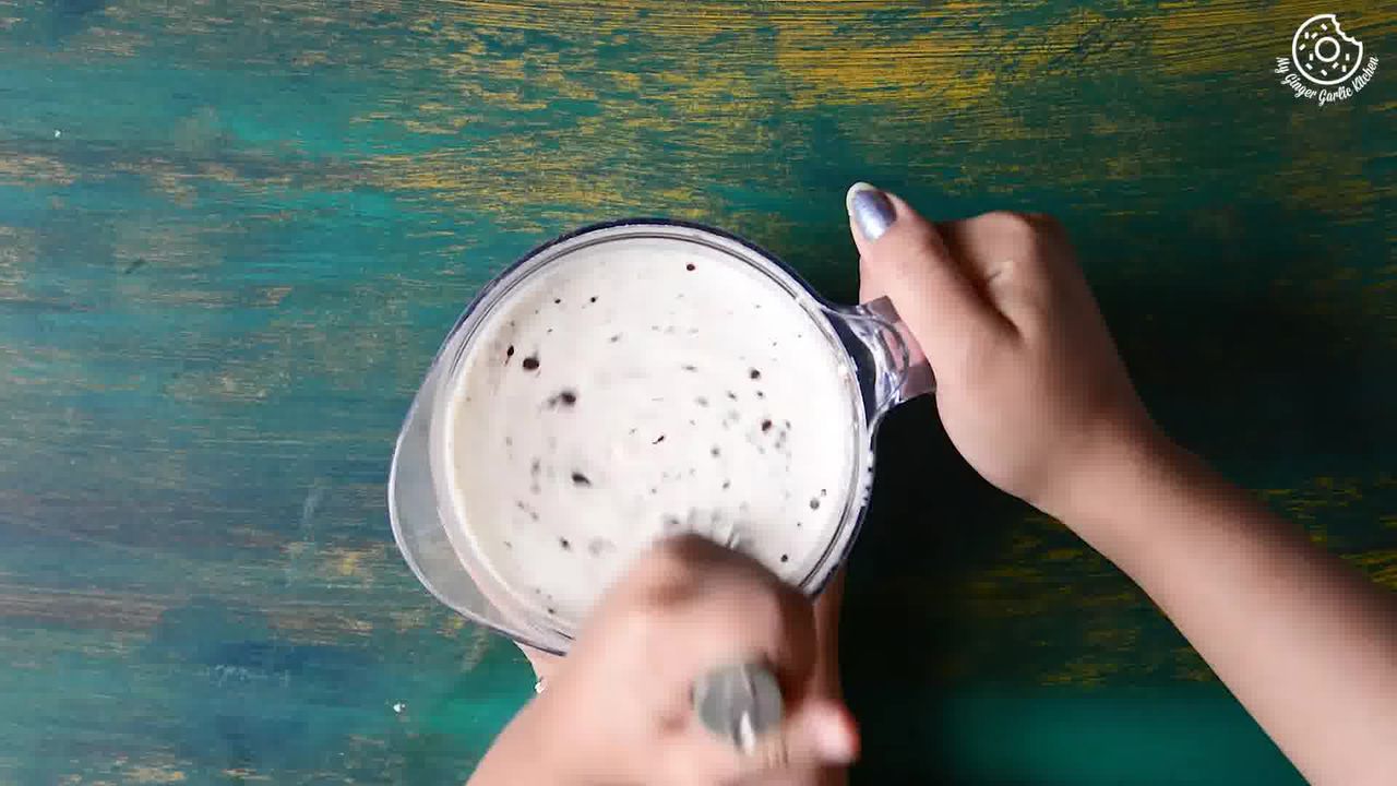 Image of the cooking step-1-3 for Eggless Chocolate Hazelnut Ice Cream