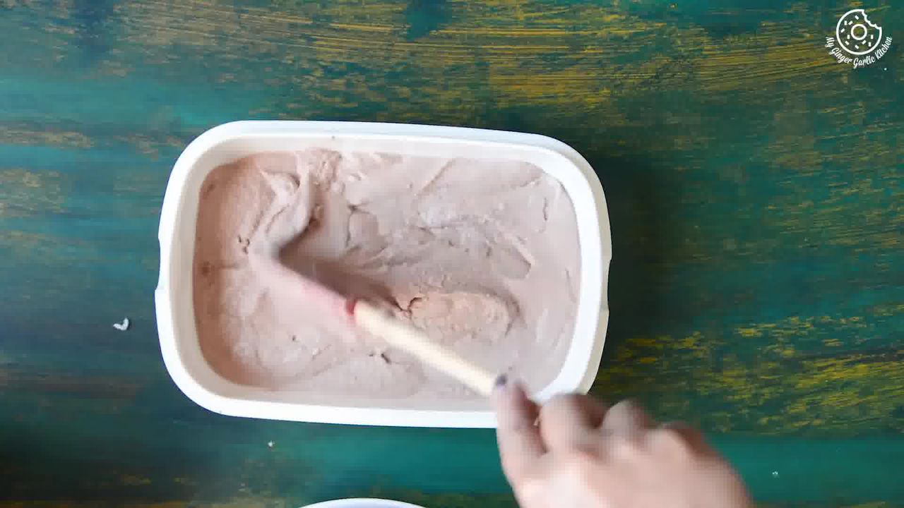 Image of the cooking step-1-5 for Eggless Chocolate Hazelnut Ice Cream