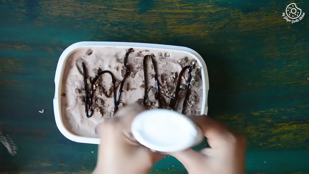 Image of the cooking step-1-9 for Eggless Chocolate Hazelnut Ice Cream