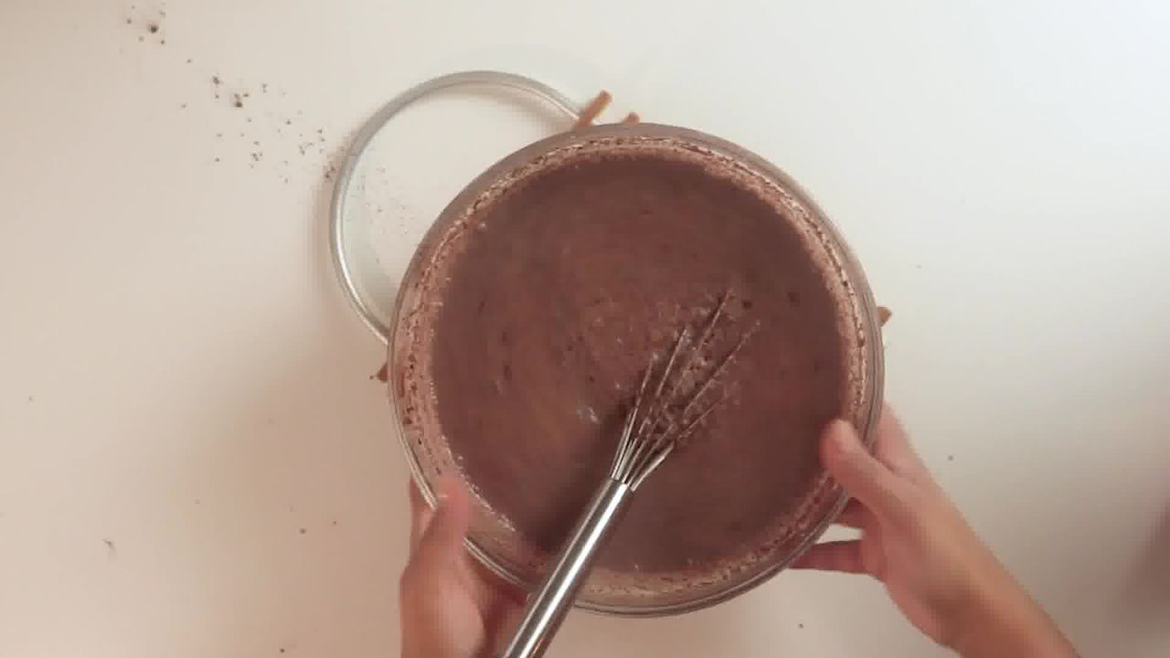Image of the cooking step-1-2 for Eggless Chocolate Mousse Cake Recipe - No Bake