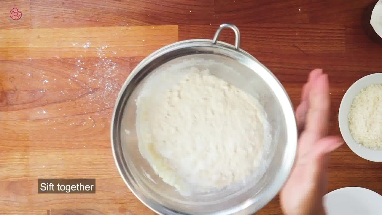 Image of the cooking step-1-4 for Eggless Coconut Cookies
