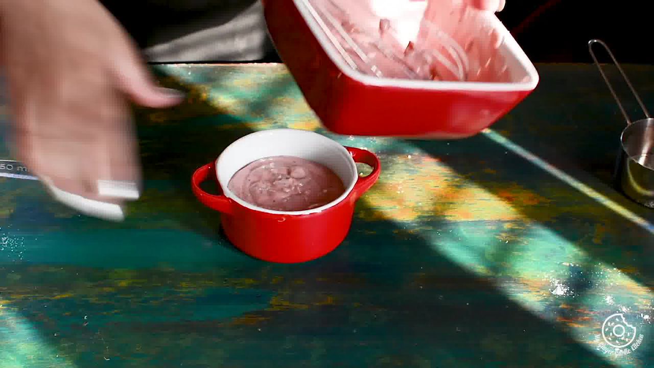 Image of the cooking step-1-3 for Eggless Gulkand Mug Cake in 2 Minutes - Rose Mug Cake