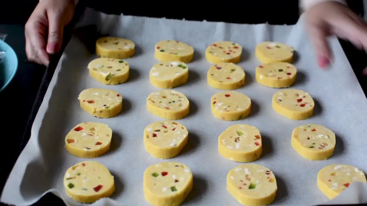 Image of the cooking step-1-12 for Karachi Biscuit - Eggless Tutti Frutti Cookies Recipe