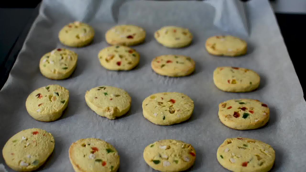 Image of the cooking step-1-13 for Karachi Biscuit - Eggless Tutti Frutti Cookies Recipe